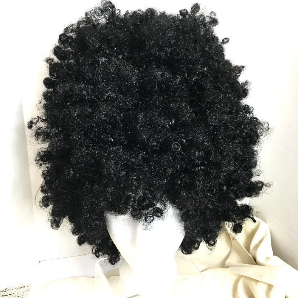 70's Afro Super Wig Costume Culture Franco Black NWT